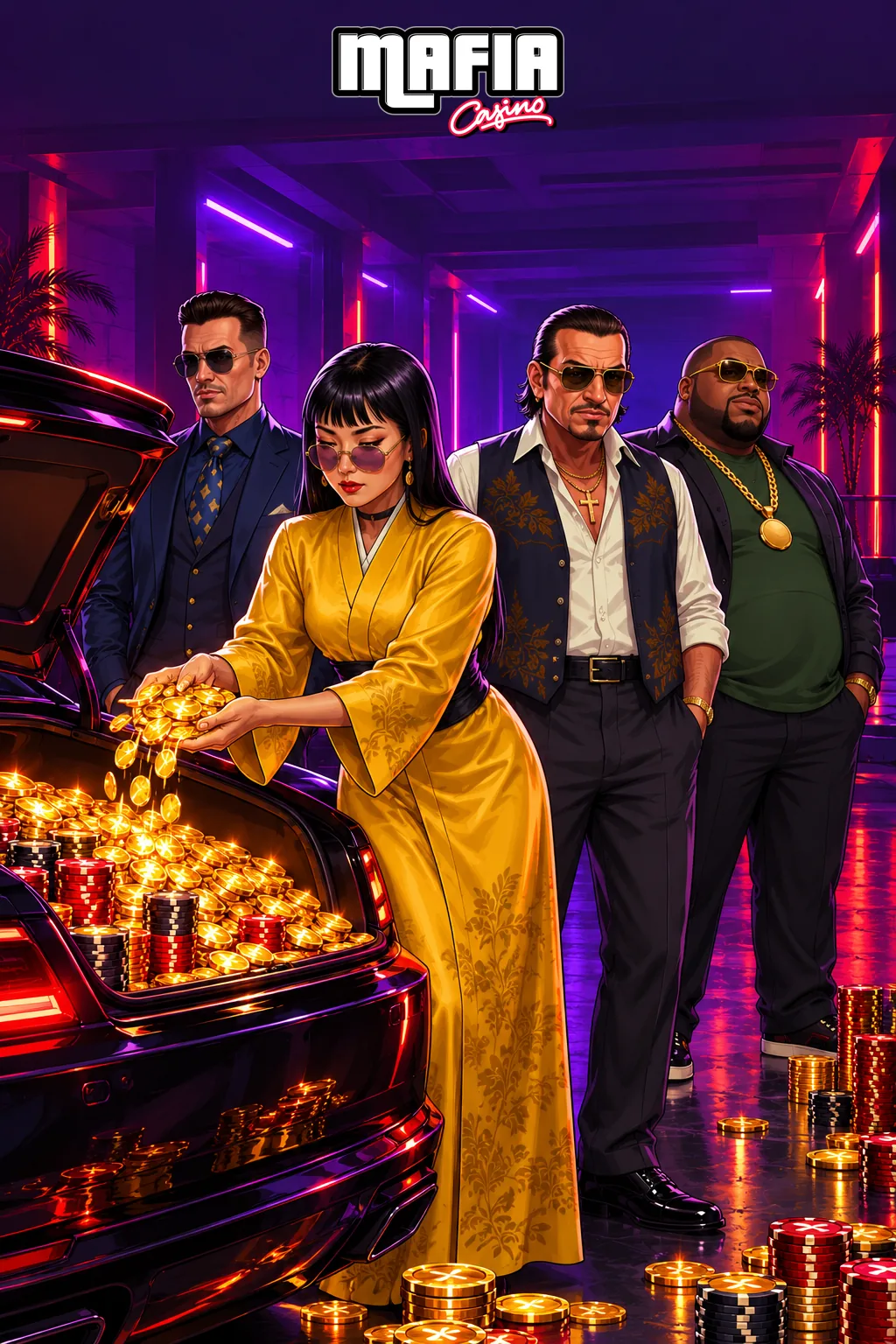 Illustrazione del bonus di benvenuto Mafia Casino